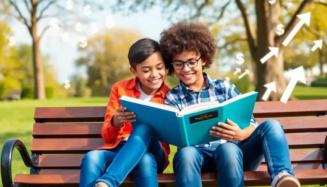 Teenagers discovering the basics of investing.
