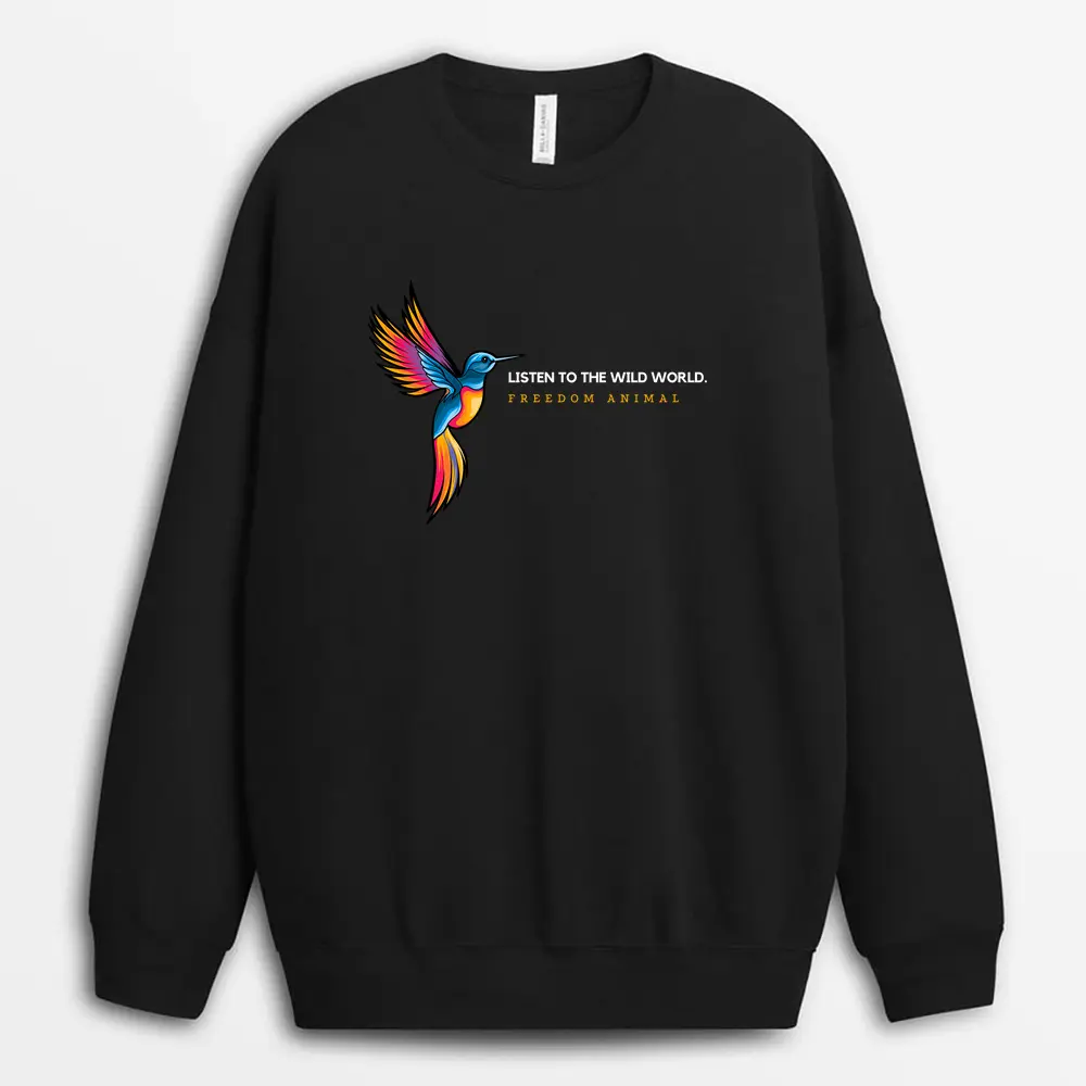Rhythms of the Earth Custom Nature Sweatshirt – Black