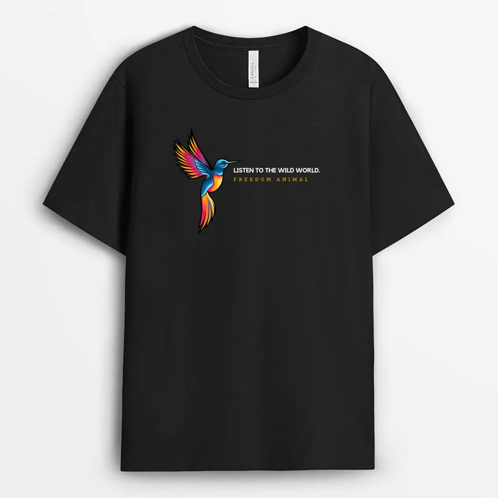 Call of the Wild World Custom Print T-Shirt – Black